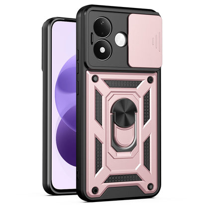 Cover per Xiaomi Redmi Note 17 4G / Note 17 5G, Techsuit, CamShield, rosa dorato