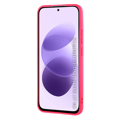 Case for Xiaomi Redmi Note 17 4G / Note 17 5G, Techsuit, SoftFlex, Dark Pink