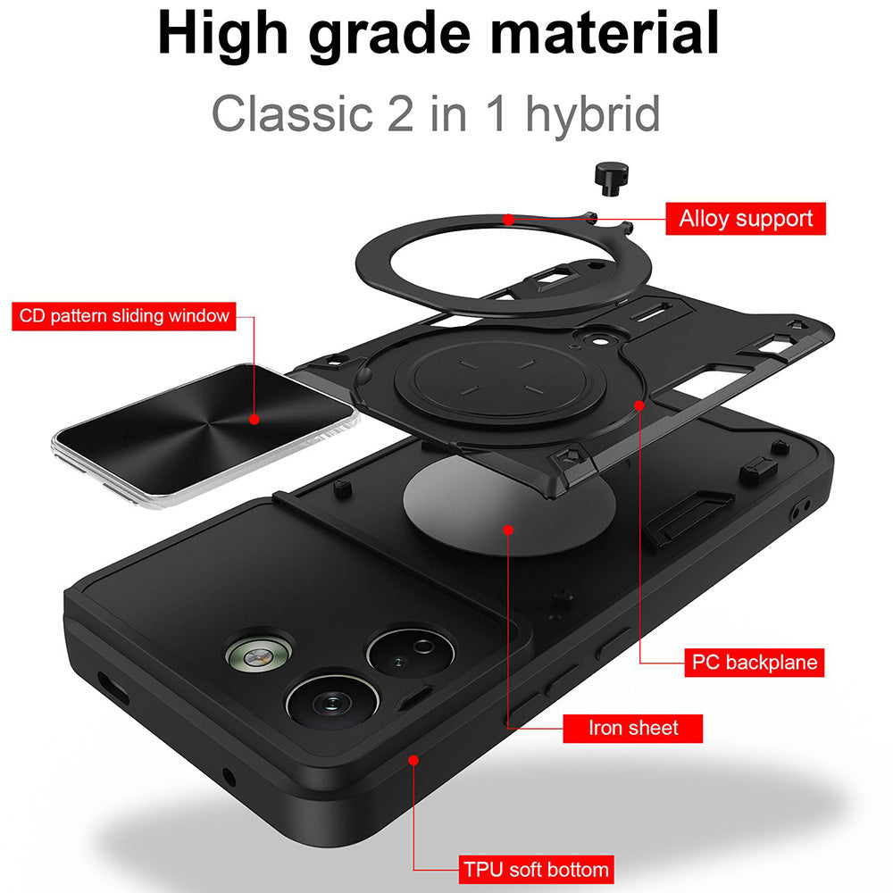 Custodia per Xiaomi Redmi Note 17 Pro Max, Techsuit, CamGuard Pro, Oro Rosa