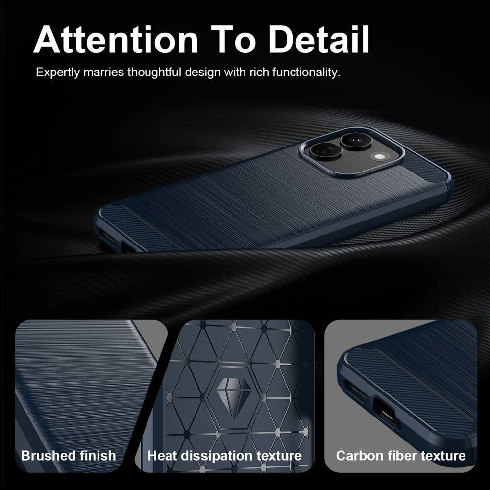 Custodia per Xiaomi Redmi Note 17 Pro Max, Techsuit, Carbon, Blu