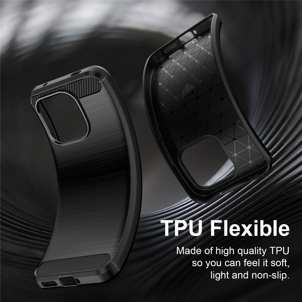 Custodia per Xiaomi Redmi Note 17 Pro Max, Techsuit, Carbonio, Nera