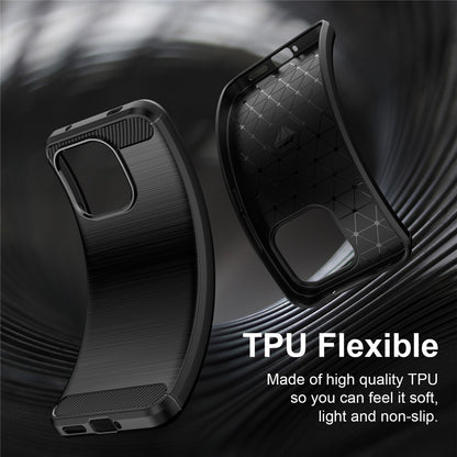 Custodia per Xiaomi Redmi Note 17 Pro Max, Techsuit, Carbonio, Nera