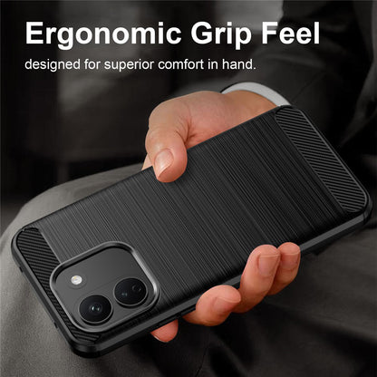 Custodia per Xiaomi Redmi Note 17 Pro Max, Techsuit, Carbonio, Nera