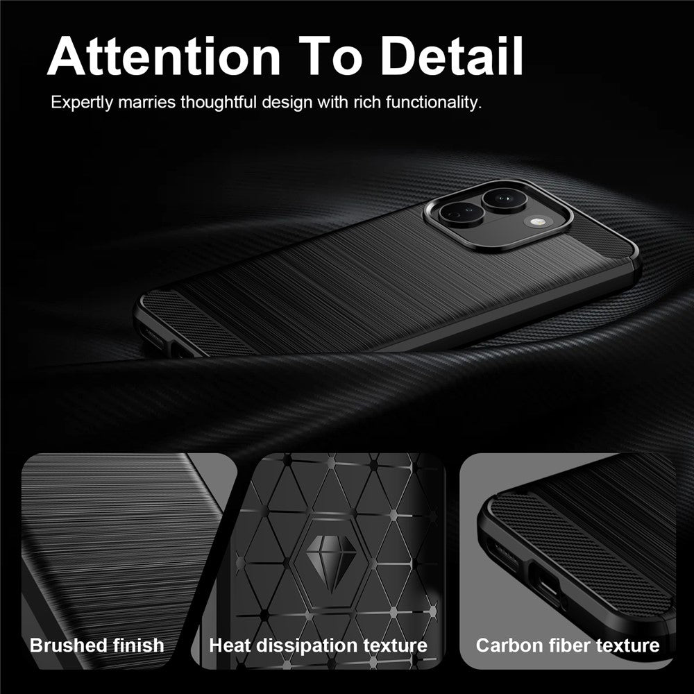 Custodia per Xiaomi Redmi Note 17 Pro Max, Techsuit, Carbonio, Nera
