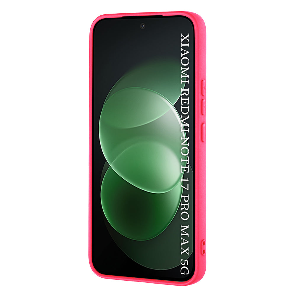 Custodia per Xiaomi Redmi Note 17 Pro Max, Techsuit, SoftFlex, rosa scuro