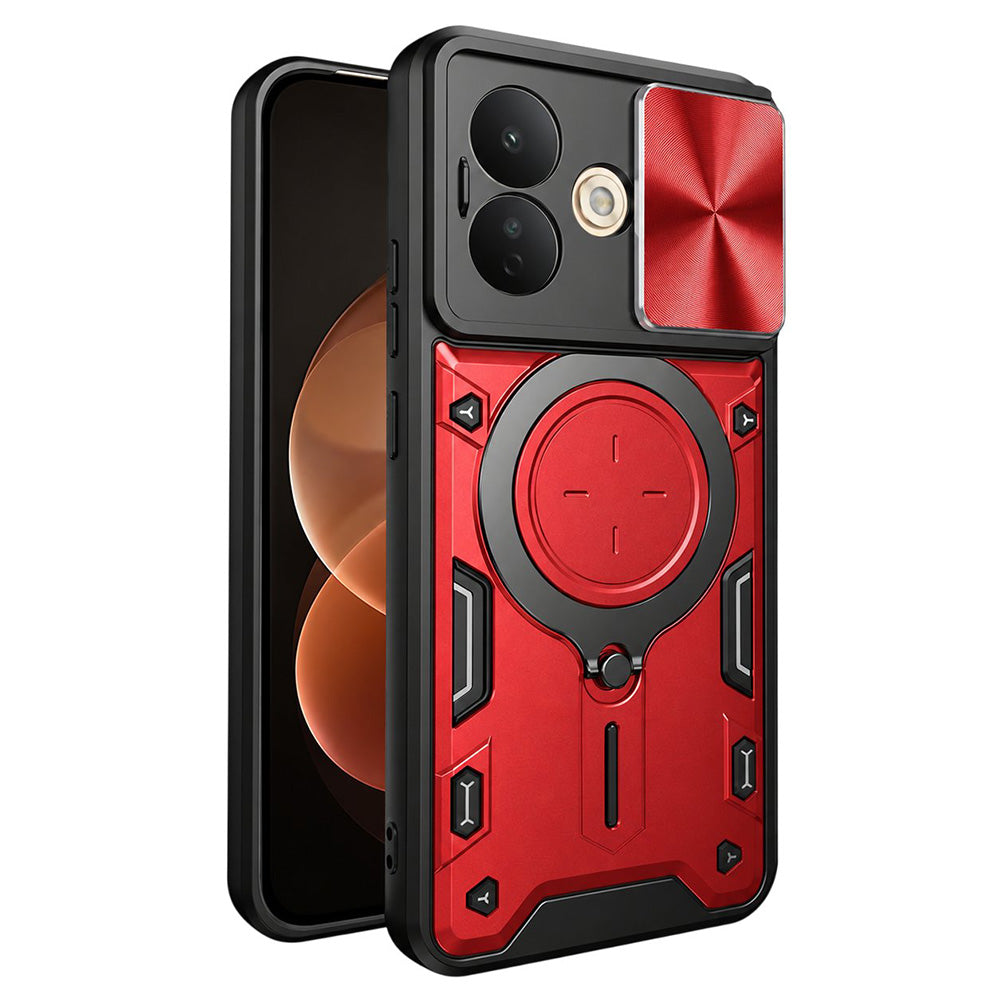 Custodia per Xiaomi Redmi Note 17 Pro, Techsuit, CamGuard Pro, rossa