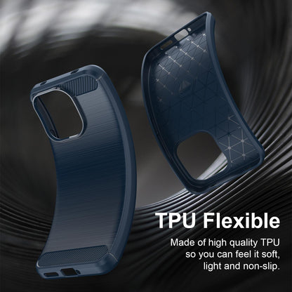 Custodia per Xiaomi Redmi Note 17 Pro, Techsuit, Carbon, Blu