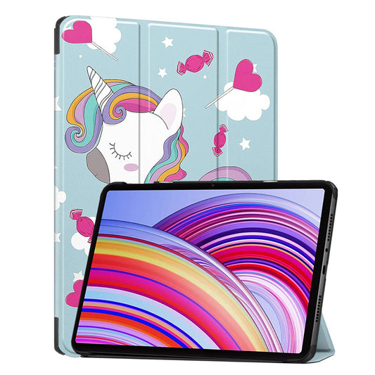 Custodia per Xiaomi Redmi Pad Pro / Pad / Pad Pro 5G, Techsuit, FoldPro Unicorn, Multicolore