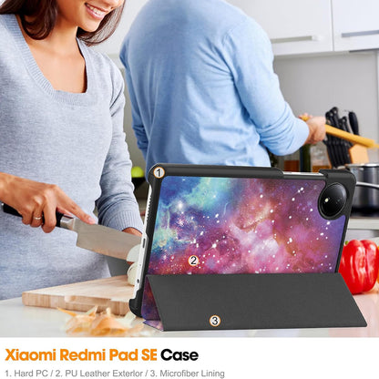 Case for Xiaomi Redmi Pad SE 8.7, Techsuit, FoldPro Galaxy, Multicolor