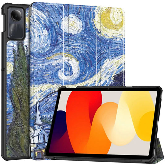 Custodia per Xiaomi Redmi Pad SE, Techsuit, FoldPro Starry Night, Multicolore