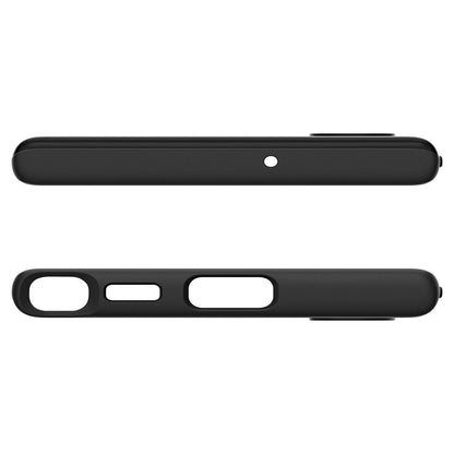 Custodia per Samsung Galaxy S22 Ultra 5G S908, Spigen, Thin Fit, Nero ACS03911