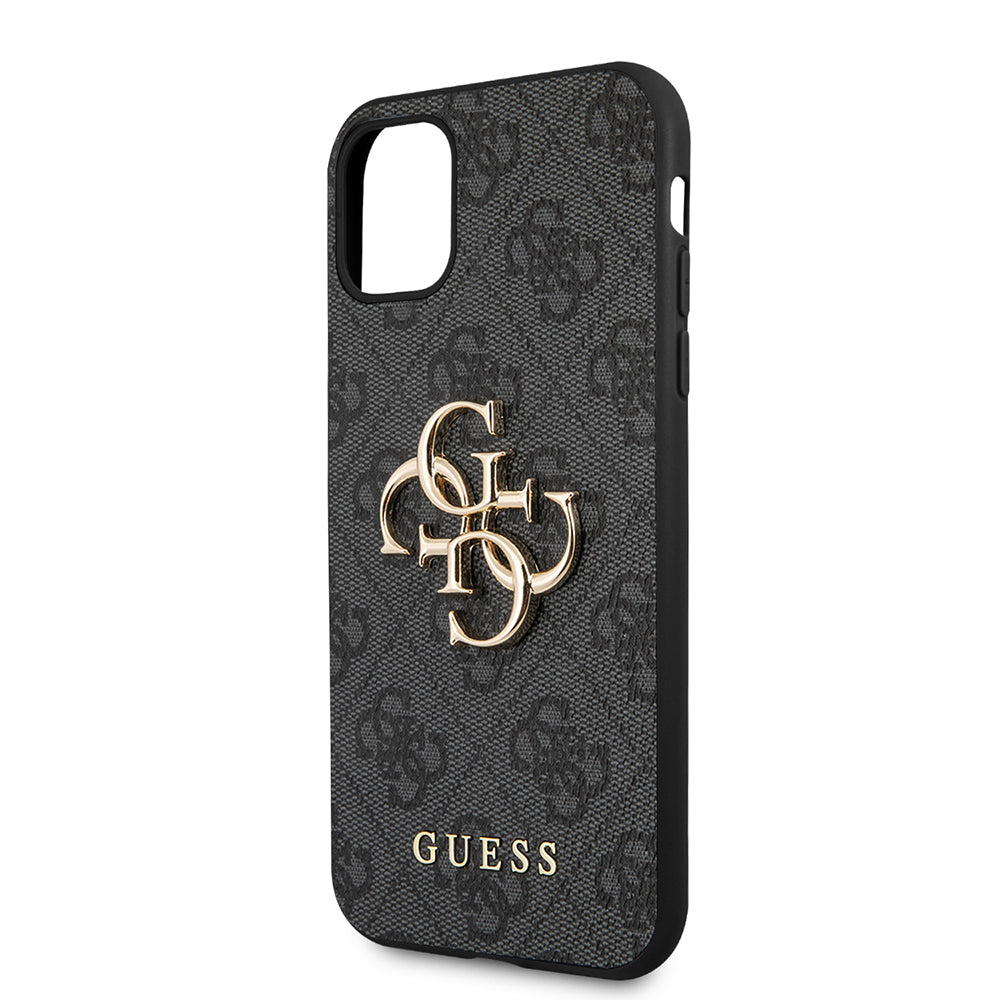 Custodia per Apple iPhone 11, Guess, 4G Metal Logo, Grigio