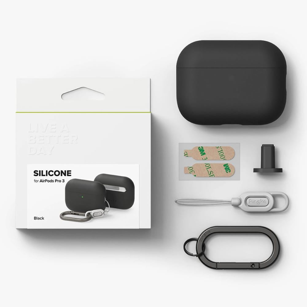 Custodia Ringke per Apple AirPods 3, Nera