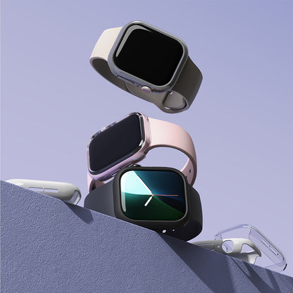 Custodia Ringke Slim per Apple Watch Series 10 / 11 46mm, Set 2 pezzi, Nero Opaco / Trasparente