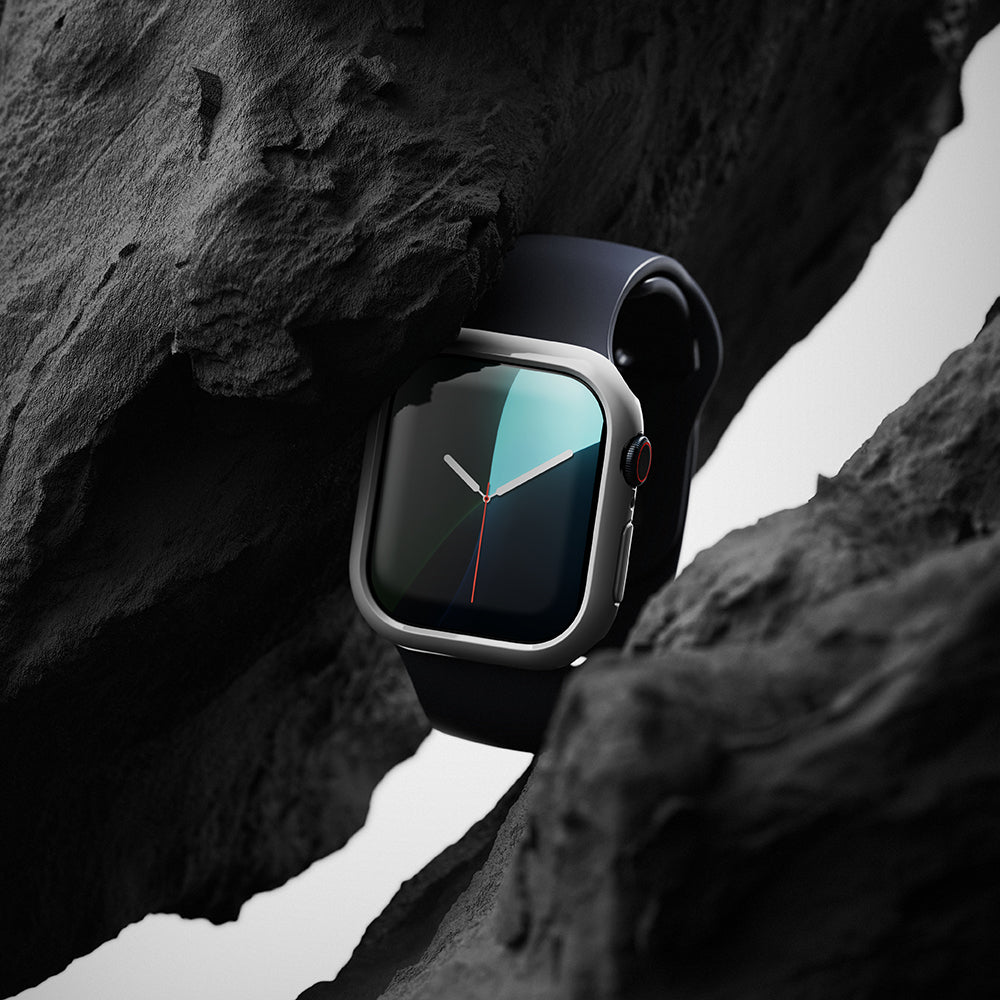 Custodia Ringke Slim per Apple Watch Series 10 / 11 46mm, Set 2 pezzi, Nero Opaco / Trasparente