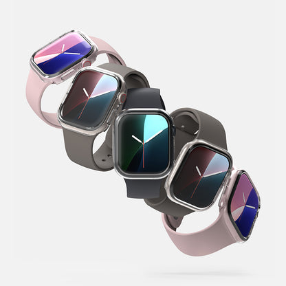 Custodia Ringke Slim per Apple Watch Series 10 / 11 46mm, Set 2 pezzi, Nero Opaco / Trasparente