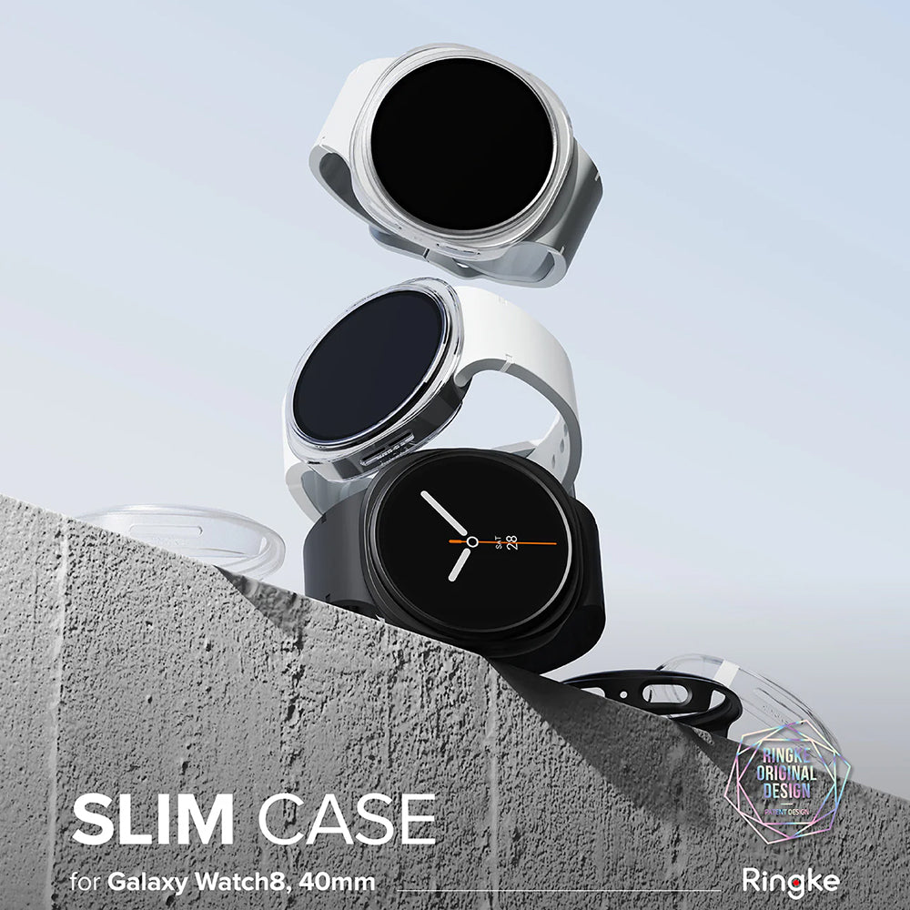 Custodia Ringke Slim per Samsung Galaxy Watch8 40mm, Set 2 pezzi, Trasparente