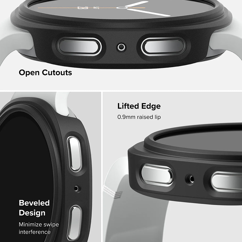 Custodia Ringke Slim per Samsung Galaxy Watch8 44mm, Set 2 pezzi, Nera Opaca