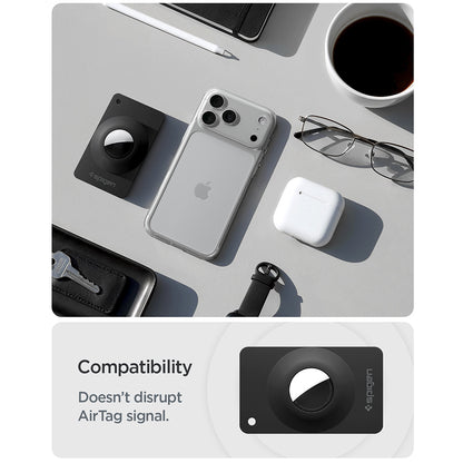 Custodia Spigen Air Fit 2 per Apple AirTag, Set 2 pezzi, Nera ACS11199
