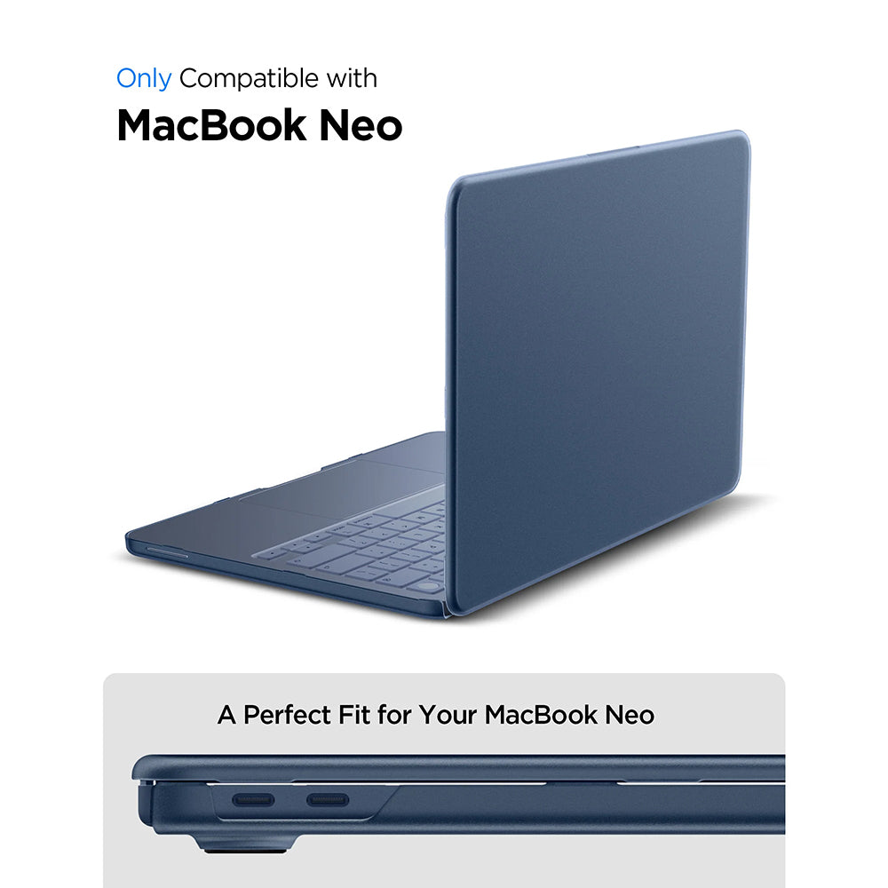 Custodia Spigen Airskin per Apple MacBook Neo 13 pollici, Indigo Satinata ACS11814