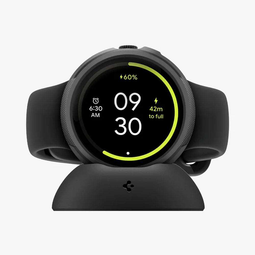 Custodia Spigen Liquid Air per Google Pixel Watch 4 45mm, Nero Opaco ACS11222