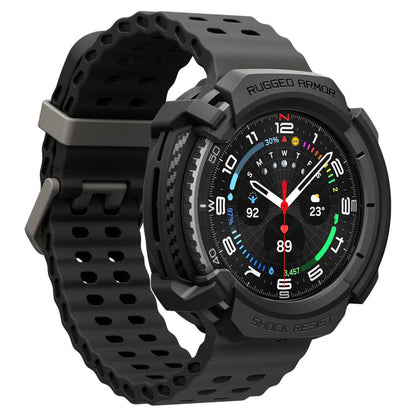 Custodia Spigen Liquid Air per Samsung Galaxy Watch8 Classic, Opaca Nera ACS09841