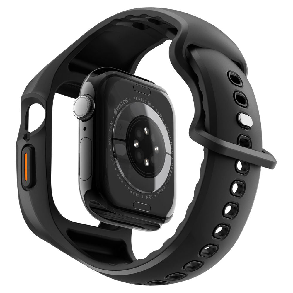 Custodia Spigen Liquid Air Pro per Apple Watch Series 10 / 11 46mm, Nera Opaca ACS09317