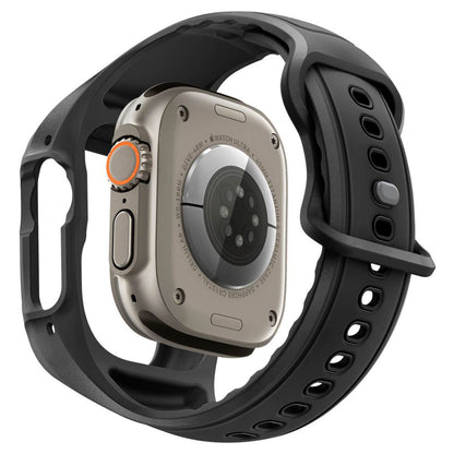 Custodia Spigen Liquid Air Pro con protezione per schermo per Apple Watch Ultra Series, Nero Opaco ACS11416