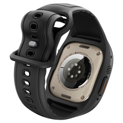 Custodia Spigen Liquid Air Pro con protezione per schermo per Apple Watch Ultra Series, Nero Opaco ACS11416