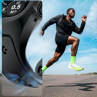 Custodia Spigen Liquid Air Pro con protezione per schermo per Apple Watch Ultra Series, Nero Opaco ACS11416