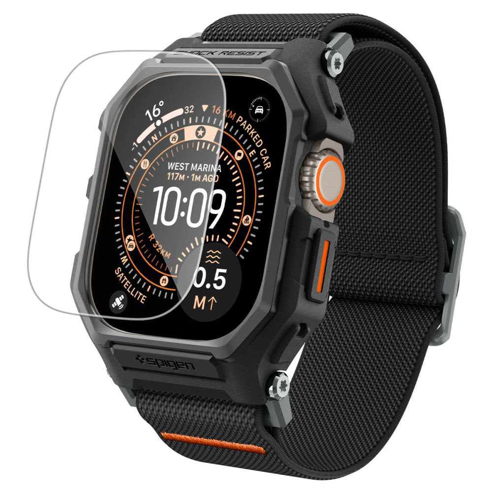 Custodia Spigen Lite Fit Pro con Protezione Schermo per Apple Watch Ultra Series, Nero Opaco ACS11415