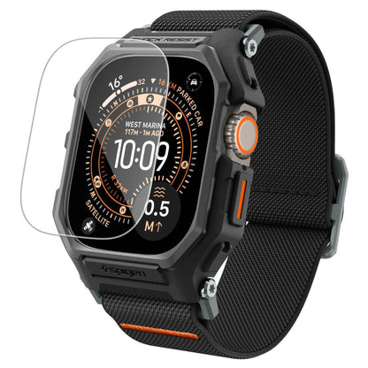 Custodia Spigen Lite Fit Pro con Protezione Schermo per Apple Watch Ultra Series, Nero Opaco ACS11415