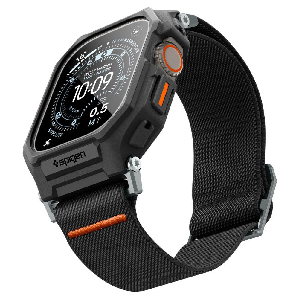 Custodia Spigen Lite Fit Pro con Protezione Schermo per Apple Watch Ultra Series, Nero Opaco ACS11415