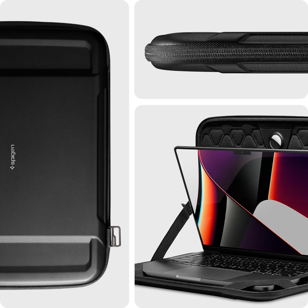 Custodia Spigen Rugged Armor per Laptop 13 pollici - 14 pollici, Nera AFA04270