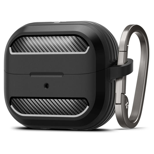 Custodia Spigen Rugged Armor per Samsung Galaxy Buds3 FE / Buds3 Pro / Buds3, Nera ACS08330