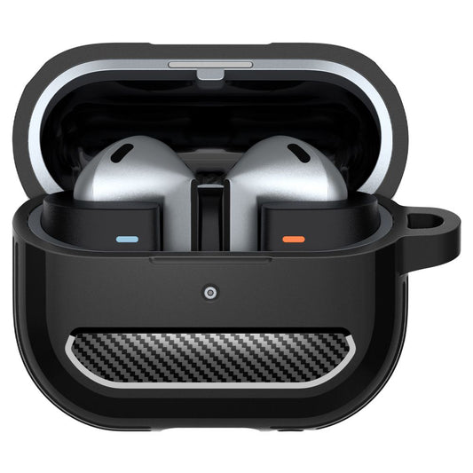 Custodia Spigen Rugged Armor per Samsung Galaxy Buds3 FE / Buds3 Pro / Buds3, Nera ACS08330