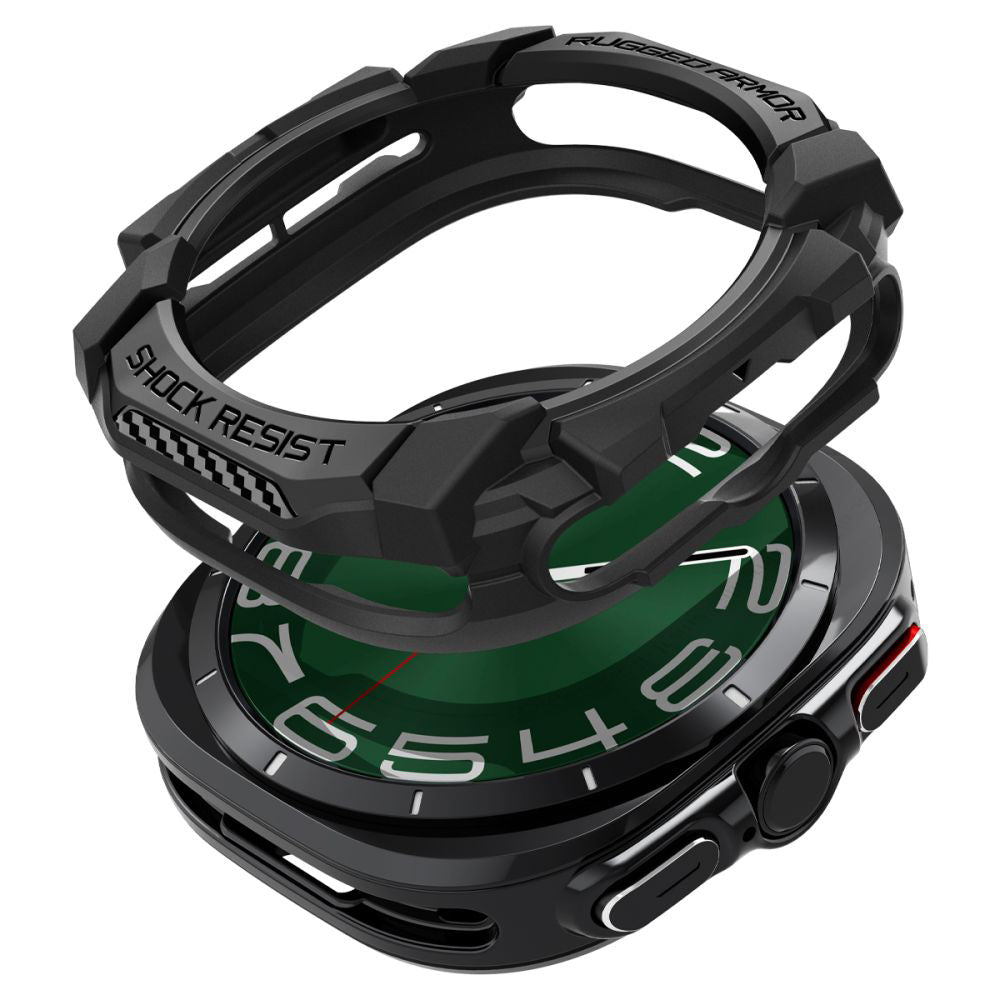 Custodia Spigen Rugged Armor per Samsung Galaxy Watch Ultra, Nera