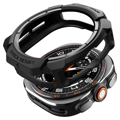 Spigen Rugged Armor Case for Samsung Galaxy Watch Ultra2, Matte Black ACS11611