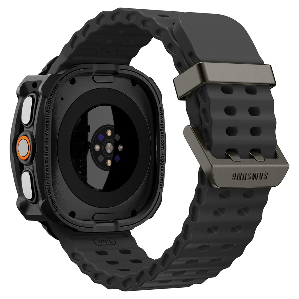Spigen Rugged Armor Case for Samsung Galaxy Watch Ultra2, Matte Black ACS11611