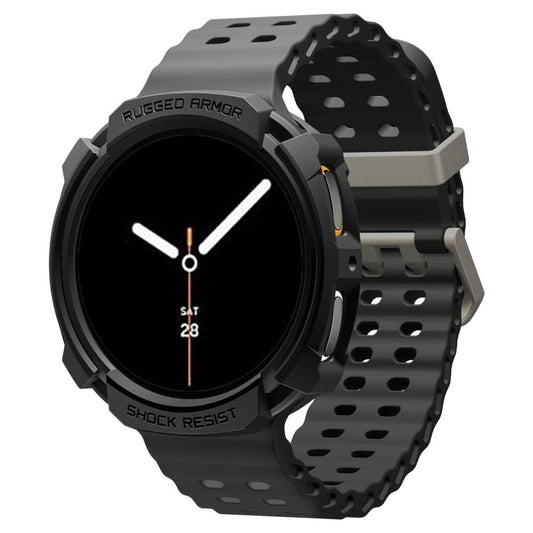 Custodia Spigen Rugged Armor per Samsung Galaxy Watch8 40mm, Nera ACS10004