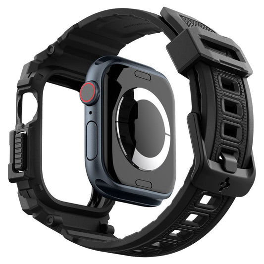 Custodia Spigen Rugged Armor Pro per Apple Watch Series 10 42mm, Nera Opaca ACS08591