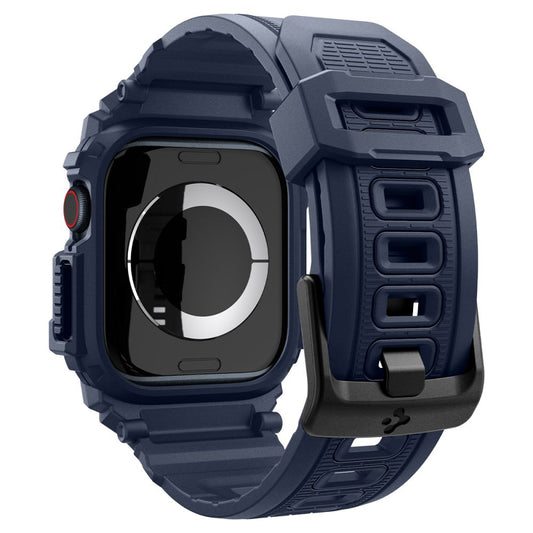 Custodia Spigen Rugged Armor Pro per Apple Watch Series 10 46mm, Blu Navy