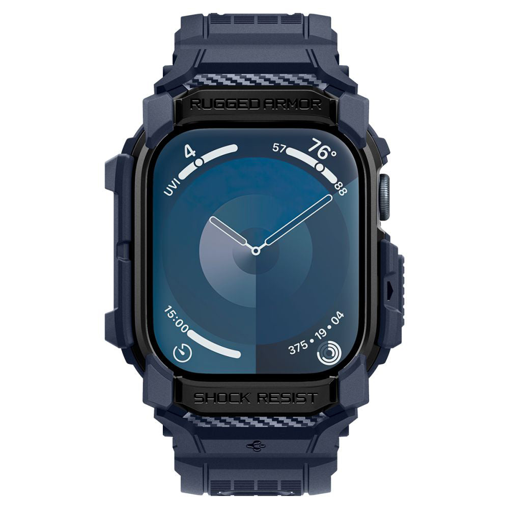 Spigen Rugged Armor Pro Case for Apple Watch Series 10 46mm, Navy Blue