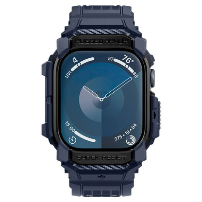 Spigen Rugged Armor Pro Case for Apple Watch Series 10 46mm, Navy Blue