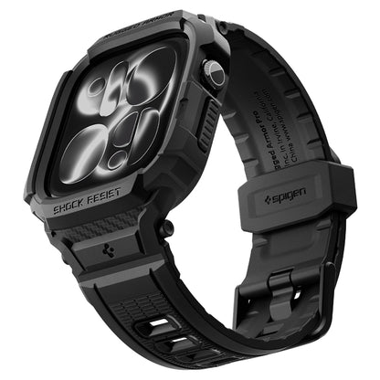 Custodia Spigen Rugged Armor Pro per Apple Watch Series 12 46mm, Nero Opaco ACS11894