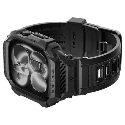 Custodia Spigen Rugged Armor Pro per Apple Watch Series 12 46mm, Nero Opaco ACS11894