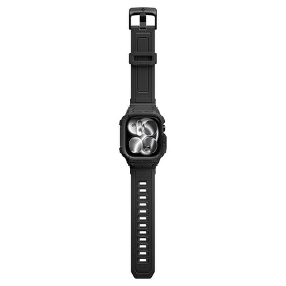 Custodia Spigen Rugged Armor Pro per Apple Watch Series 12 46mm, Nero Opaco ACS11894