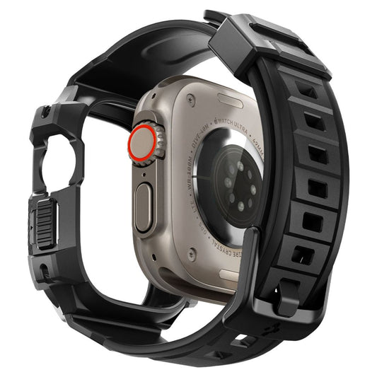 Custodia Spigen Rugged Armor Pro per Apple Watch Ultra Series, Nera