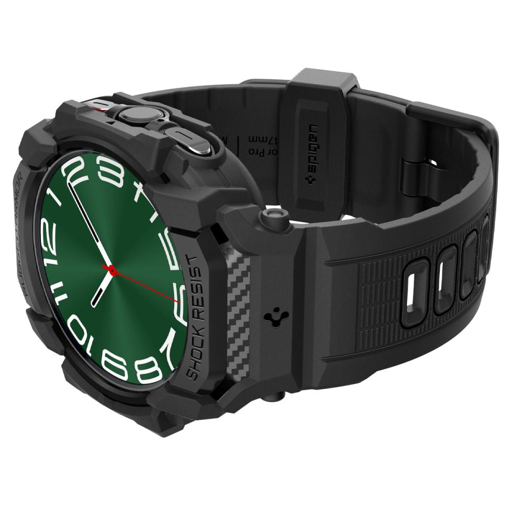 Custodia Spigen Rugged Armor Pro per Samsung Galaxy Watch Ultra, Nera ACS08427