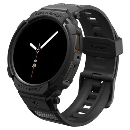 Custodia Spigen Rugged Armor Pro per Samsung Galaxy Watch8 44mm, Nera ACS10007
